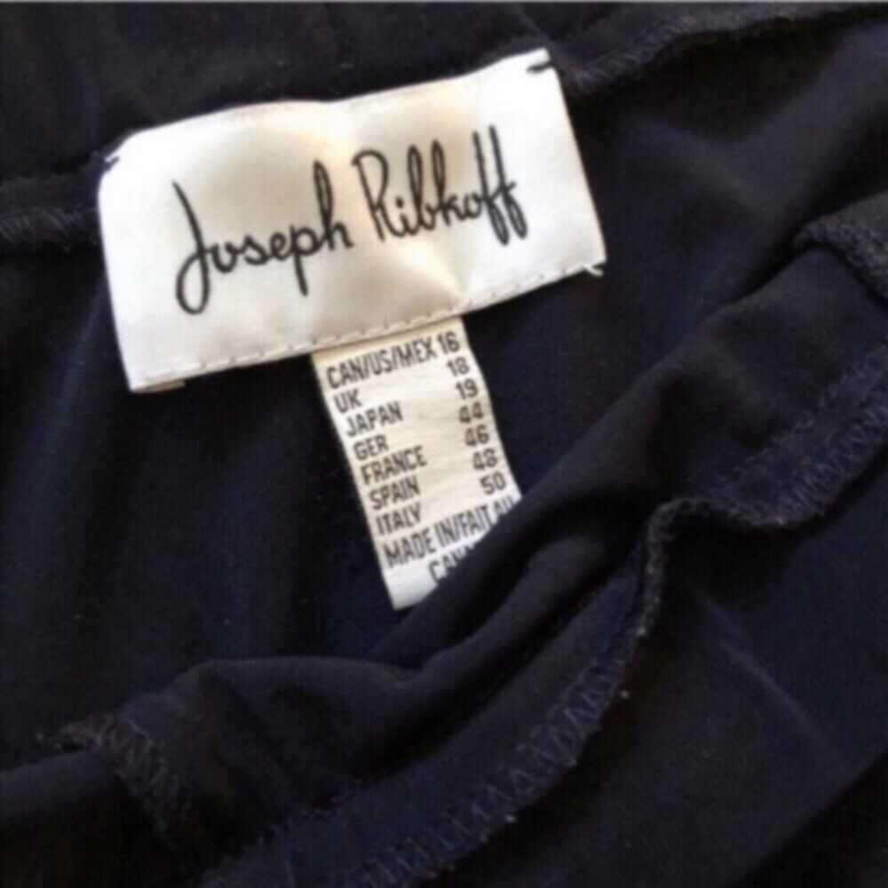 Joseph Ribkoff Blue Joggers - Picture 6 of 10